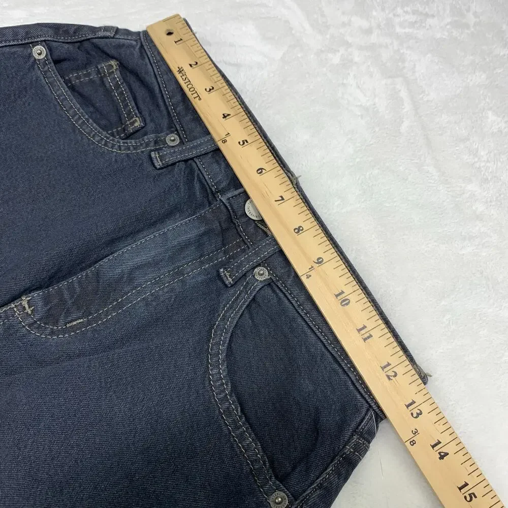NWT Universal Thread Denim Midi Skirt 00 High Rise Dark Wash 25